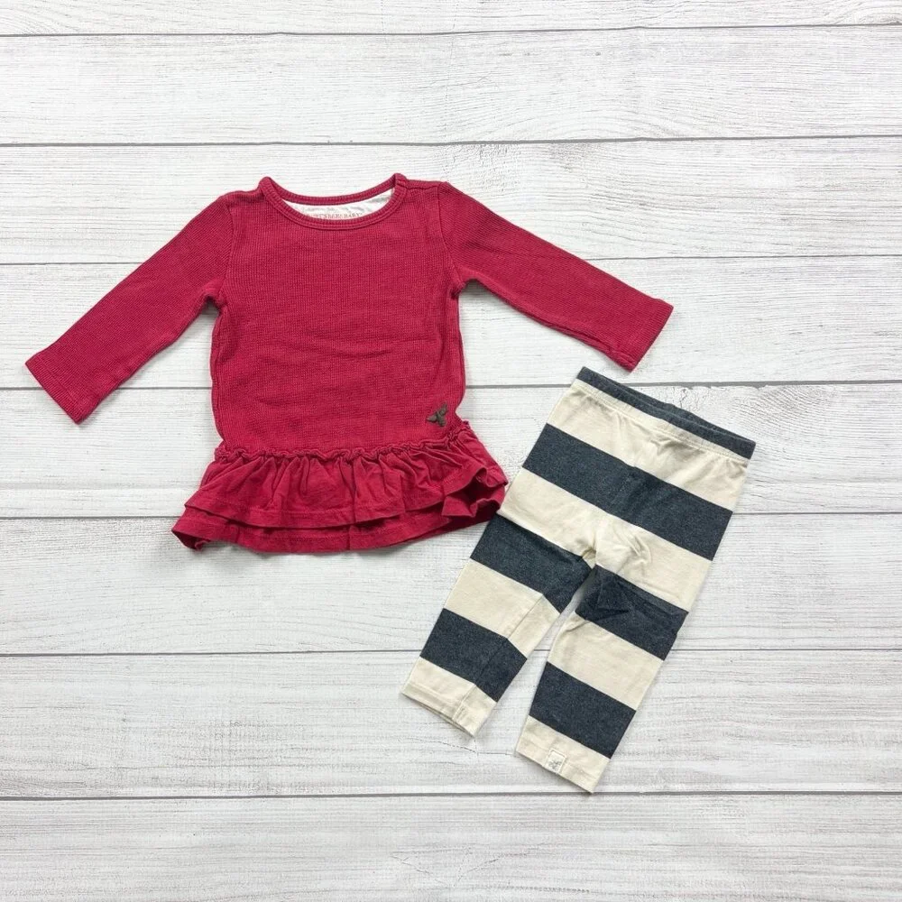 Burt’s Bees Baby Peplum Outfit - Picture 2 of 4